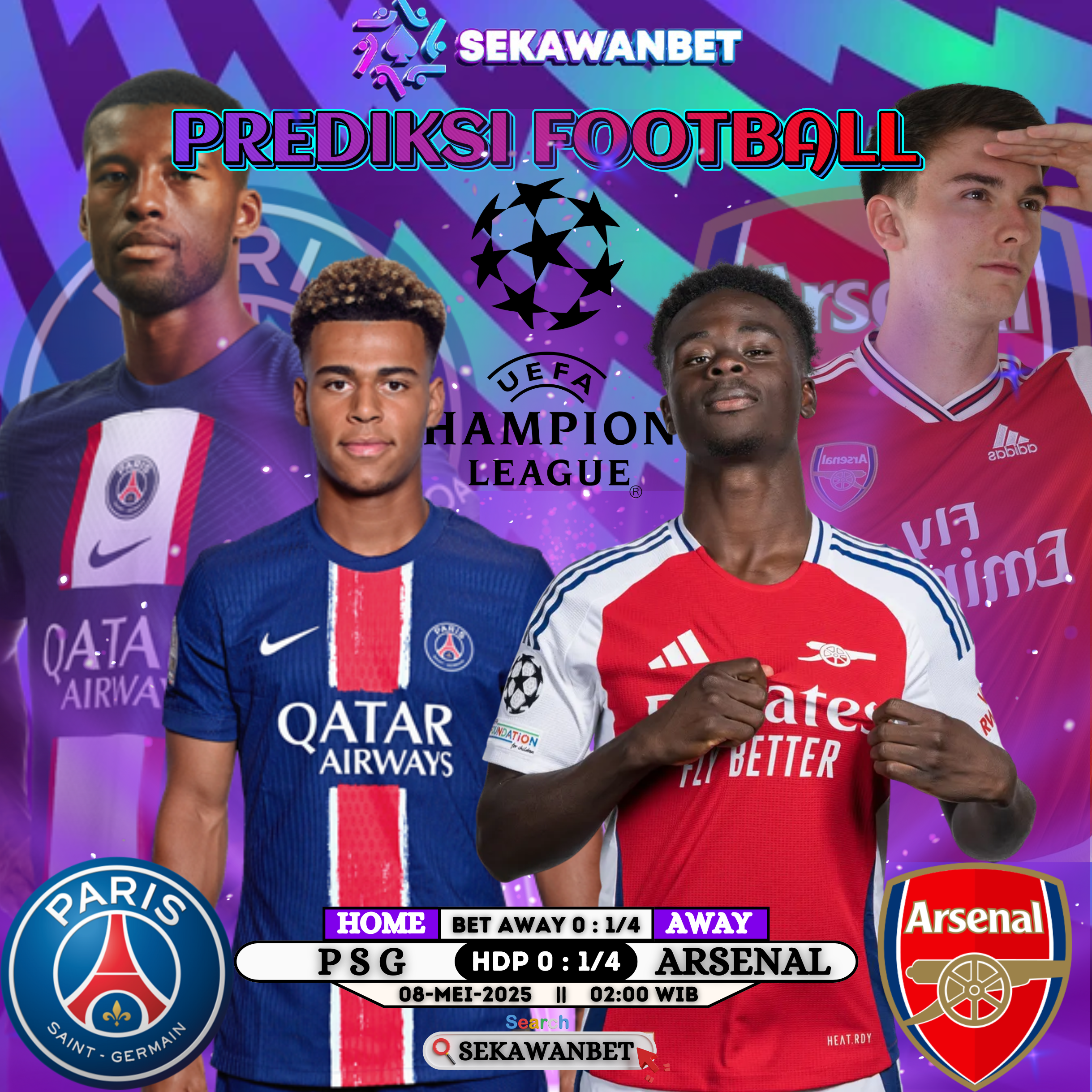PREDIKSI PERTANDINGAN LIGA CHAMPIONS SEKAWANBET ⚽